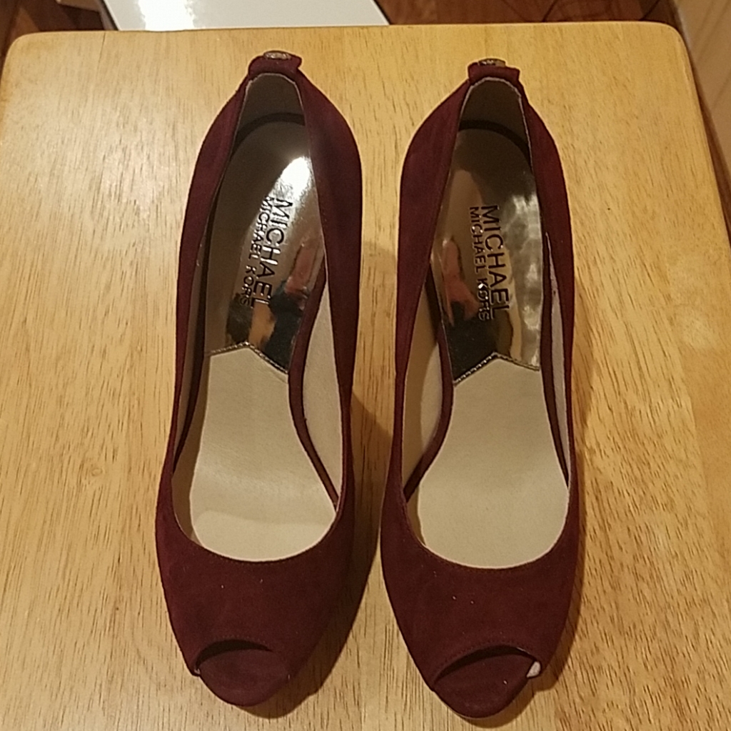 Michael Kors York Platform High Heel Pumps.